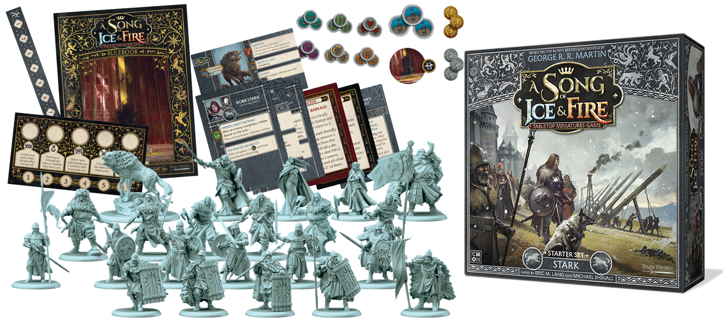 A Song of Ice and Fire : Tabletop Miniatures Game - Stark Starter Set